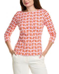 J.McLaughlin Wavesong Catalina Тканевая блузка, красный