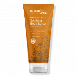 Успокаивающий спа-скраб для тела с сандаловым деревом и алоэ вера. Мягкое отшелушивание. Urban Veda