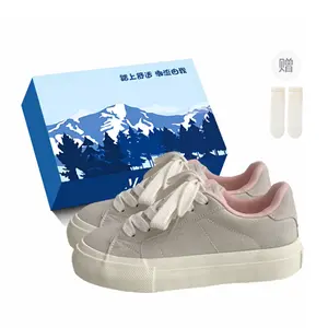 Fawn Miri Скользостойкие износостойкие низкие кроссовки для скейтбординга Women's Gray Pink