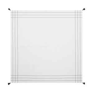 Скатерть с черной каймой Mainstays, белый