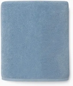 Банное полотенце Sferra Cielo 40 "x 70" - 100% Хлопчатобумажное полотенце Zero Twist из длинного штапеля, стойкая к выцветанию краска, Сверхмягкое и хорошо впитывающее, Роскошные Тканые Полотенца с каймой Большого размера для ванной комнаты, Море, Sea