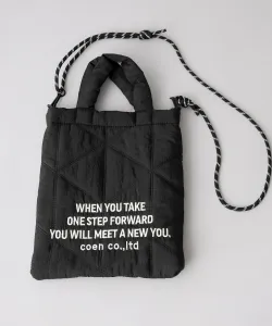 Стеганая сумка через плечо с вышитым логотипом и геометрическим узором, двусторонняя Coen, цвет Other 2