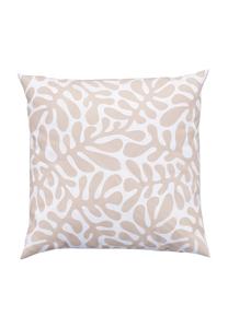 Наволочка Tom Tailor с цветочным принтом, 45x45 см, белый / бежевый