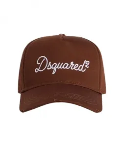 Бейсболка с логотипом Dsquared2, коричневый