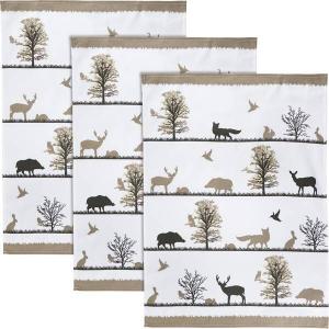 Кухонное полотенце Erwin Müller 3er-Pack, 50x1x70 см цвет waldtiere