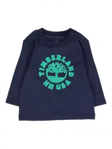 Футболка с длинными рукавами и логотипом Timberland Kids, синий