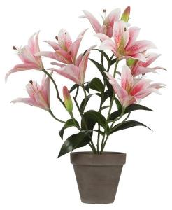 Декоративное растение Mica Decorations Tigerlilien, 45x45x45 см, розовый