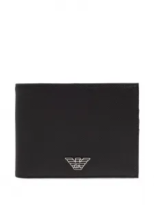 Кардхолдер с логотипом Emporio Armani, черный