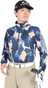 Футболка с длинными рукавами и изображением черепа H/Z Oakley, синий