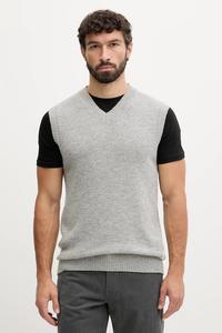 Жилет из смесовой шерсти Lindbergh, серый