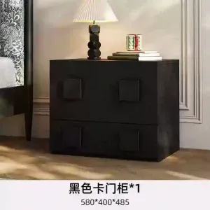 Yu Senyi Комод для гостиной из массива ясеня, модульный, в винтажном стиле с карточными фасадами и квадратными ручками