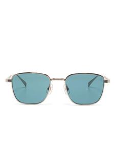 Dunhill солнцезащитные очки в квадратной оправе, серебряный