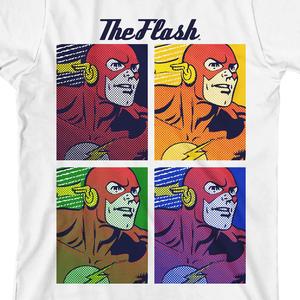 Футболка The Flash с квадратным рисунком и поп-артом для мальчиков 8–20 лет Licensed Character