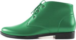 Женские модные ботильоны YDN с низким каблуком, заостренным носком и шнуровкой, чукка, на осень-зиму, повседневные и классические, размеры 4-15 US, Green Leather