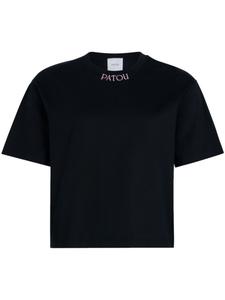 Patou футболка с вышитым логотипом, черный