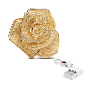 Позолоченные подвески для женщин золотые Pandora, золотой