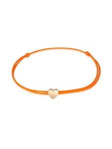 Elli Браслет из серебра 925 пробы с сердечком оранжевого цвета