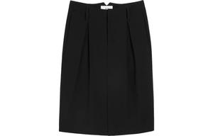 Парижская миди-юбка-карандаш со складками AMIPARIS, черная