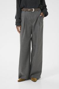 Брюки Gestuz PAULA WIDE PANTS , Dark Grey Melange/Grey