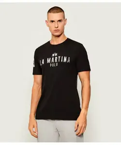 Футболка Slim fit La Martina, черный