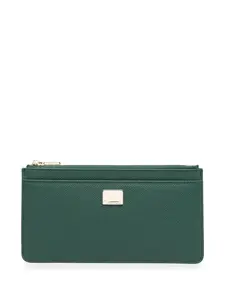 Кошелек на молнии с логотипом DOLCE & GABBANA, зеленый