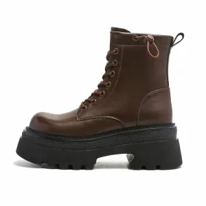 Earl Cat Короткие женские ботинки мартина коричневые, цвет Brown