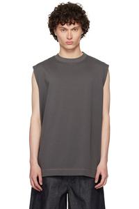 Свободная майка-борцовка N.Hoolywood, цвет charcoal