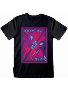 Футболка Marvel Comics Человек-паук против Венома черного цвета Spiderman