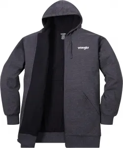 Толстовка Wrangler с капюшоном для мужчин Big and Tall, утепленная, на молнии