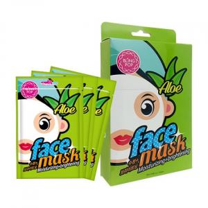 Увлажняющие и осветляющие маски для лица с алоэ (10 шт.) Bling Pop