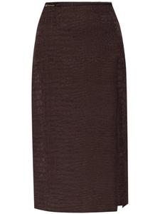 Юбка миди Jacquemus Notte, коричневый