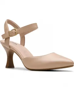 Каталейна Кора туфли-лодочки из кожи с острым носом Clarks, коричневый/бежевый