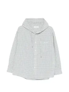 Клетчатая рубашка с капюшоном Dunst, синий