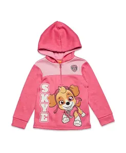 Детская флисовая толстовка с молнией наполовину Skye Everest для девочек Paw Patrol, розовый