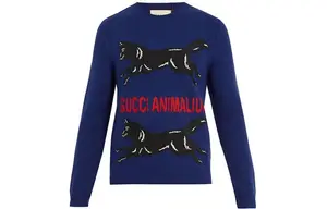 Свитер мужской синий Gucci, синий