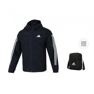 Adidas ESSENTIALS 3 Stripes Куртки и Пальто Мужские Черные