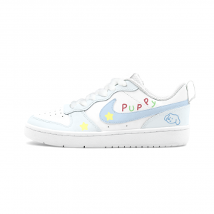 Кроссовки Court Borough Big Fish Manufacturing, Maris Sal Soft Cheese Leather, устойчивые к истиранию, дышащие, низкие Nike, синий