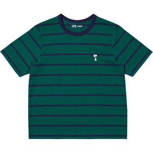 PEANUTS, PEANUTS FW25 Футболка Women's UNIQLO, темно зеленый