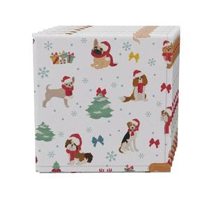 Набор салфеток из 4 шт., 100 % хлопок, 20x20 дюймов, Holiday Dogs