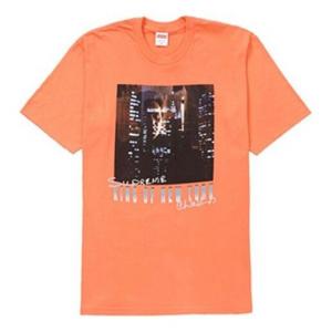 Футболка ss19 christopher walken king of new york teeneon orange Supreme, оранжевый