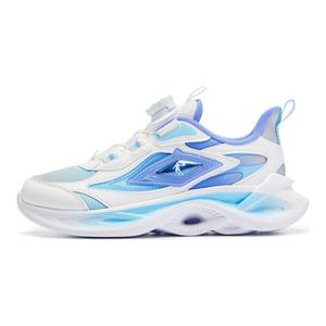 QIAODAN Кроссовки для бега с низким верхом, устойчивые к истиранию, белые, синие, для подростков
