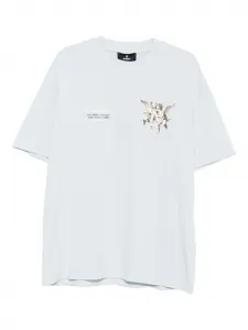 Футболки и поло Represent, светло-голубые, белый