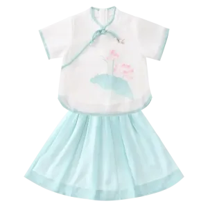 Детский двухкомпонентный комплект с юбкой и воротником-гольф PROTECTCAMEL, girl