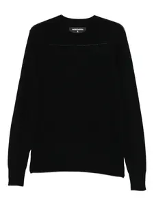 Свитер с круглым вырезом Patrizia Pepe, черный