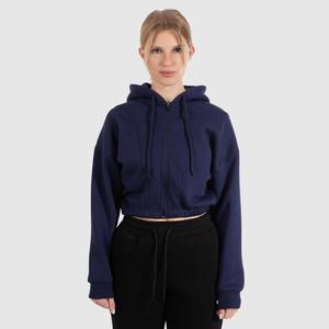 SMILODOX Женская толстовка с капюшоном на молнии Elma темно-синего цвета