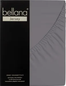 Простыня на резинке Bellana Jersey 90-100 x 200 см серая 120 г/м², 100% хлопок Traumschloss