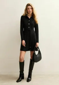 Мини-Платье-Рубашка с воротником на пуговицах New Look, Black