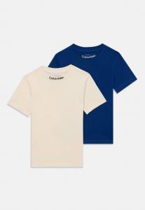 Футболка Calvin Klein Jeans LOGO TEE UNISEX 2 PACK, Bold Blue/Whitecap Gray/Blue