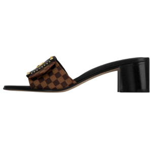 LOUIS VUITTON Слипоны Slide Slippers 45cm для женщин, коричневые