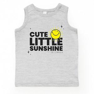 Smileyworld милая маленькая солнышко детский топ The Juniper Shop, Heather Grey